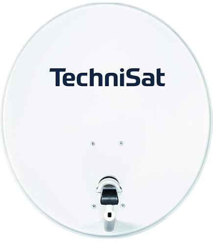 Set Antenna Parabolica Schwaiger 80 Cm Con Twin LNB – Acciaio, Bianco, Per Ricezione SAT