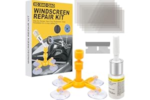 XQ XIAO QIAO Windscreen Repair Kit, Car Windscreen Chip Repair Kit with Durable Resin, DIY Glass Cracked Repair Kits Suitable for All Types of Laminated Glass