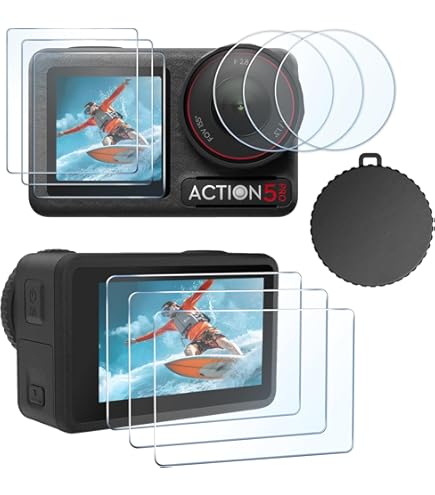 6 Pellicole Protettive Per DJI Action 2 - Protezione Schermo Trasparente - Foto 8