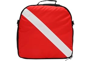 Kaneorooir Portable Durable Nylon Dive Flag Scuba Diving Protective Regulator Bag with Zipper Carry Handle