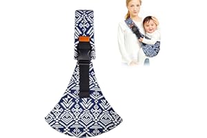 PUEDNO Side Baby Carrier, Child Carrier Shoulder Sling, Baby Sling Carrier Toddler Side Baby Carrier Sling for Newborn to Toddlers (Blue)