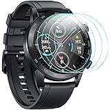 CAVN Screen Protector Compatible with Honor Magic Watch 2 (46mm), 4pcs Tempered Glass Screen Protection Cover Saver Compatibl