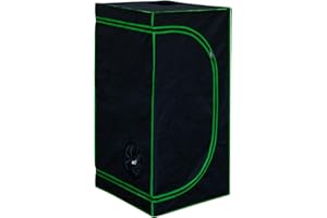 Kingpower Grow Zelt für Pflanzen Zuchtzelt Gewächshaus Box Garten Anzucht Gemüse Kräuter Grow Schrank Indoor 100 x 100 x 200 cm Blumen klein Tomaten Hydro Green