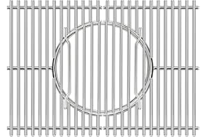 Criditpid 7638 7639 Grillroste Teile für Weber Spirit I & II 300 Serie, Spirit E310 E320 E330 S310 S320, 304 Edelstahl Gourmet BBQ System Grillrost für Genesis Silver B/C, Genesis Gold B/C