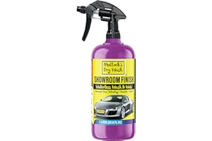 Mullock's Dry Wash Showroom Finish Waterless Car Wash and Wax Spray Car Cleaner, Advanced Formula Carnauba Nano Wax Technology (Without Microfibre Cloths)