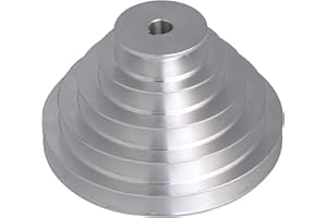 CNBTR Riemenscheibe, 14 mm Bohrung, 54 mm – 150 mm Außendurchmesser, 5 Schlitze, Typ A, V-förmig, 5 Stufen, Riemenscheibe, 12,7 mm