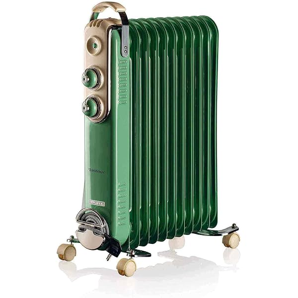 Ariete 839, Vintage Oil Cooler, 11 Heating Elements, 3 Power Levels, Easy  Carry Handle, Max 2500 Watt, GreenInternational warranty: Buy Online at  Best Price in Egypt - Souq is now Amazon.eg
