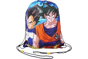Dragon Ball Z Zaino da Palestra per Ragazzi, Borsa da Scuola Goku Zaino con Coulisse per Ragazzo, Borsa da Viaggio, Zaino da Viaggio, Regalo per Bambino