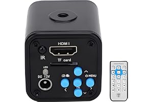 Industrial Camera, Full HD 16MP 2K 1080P 60FPS Microscope HDMI Camera, with Stable Performance, for Microelectronics, Fingerprint Identification, Ticket Identification, AC100-240V