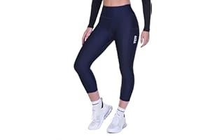 THOROGOOD SPORTS TCA Women's 3/4 Padded Cycling Leggings High Waist Breathable Bike Shorts with Pockets Anti-Slip Quick Dry