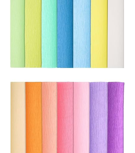 Heyda Krepp-Papier Rolle 50x250cm Tulpenrot | Bastelpapier Mit 60% Dehnfähigkeit