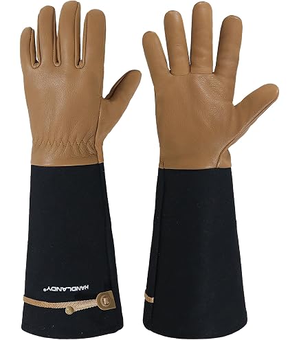 Guanti Da Potatura FELCO 705 Rose - In Pelle Scamosciata, Resistenti Alle Spine, Taglio A Ghantlet, Per Giardinieri E Fioristi