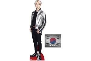 BundleZ-4-FanZ Jimin Bangtan Boys Lebensgrosse und klein Pappfiguren/Stehplatzinhaber/Aufsteller Fan Pack, 174cm x 48cm Enthält 8X10 (25X20Cm) starfoto