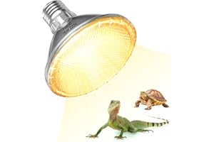 Lamptobe Heat Bulb for Reptiles 75w, PAR30 E27 Reptile Heat Lamp Bulb, Dimmable Basking Bulb for Tortoise, Bearded Dragon, Chick