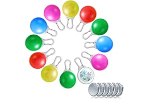 SUMIND 14 Stücke Hunde Blinklicht Leuchtanhänger für Hunde LED Hundehalsband Licht LED Leuchtanhänger Haustier Leuchthalsband Bunte Wasserdicht Sicherheit Halsband Lichter mit 3 Blink Modi