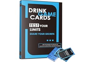 Faburo Drinking Card Games for Adults, Adult Card Games & Drinking Games Gift Set, Portable 60pcs Challenge Cards for Parties, Group Party Games 2-8 Players