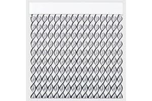 Cortinas - Tenda in corda per esterni, in plastica PVC e barra in alluminio, 72 strisce, ideale per terrazze e verande, anti-mosche, trasparente-nero, 210 x 90 cm