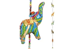 LOUDelephant Handmade Rajasthani Strings Hanging Decorations - Cloth Elephants