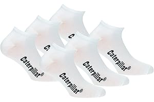 Skarpety męskie 6 par Ghost Sneaker Cat Caterpillar z miękkiej bawełny w okolicy kostki, dostępne w różnych kolorach i rozmiarach