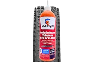 ULYSSES TYRE SEALANT, THE GUARDIAN OF THE WIND Ulysses Bike Liquido tubeless MTB y E-Bike 1L | Liquido Antipinchazos Bicicleta sin amoniaco | Sellador Repara Pinchazos Bicicleta | Kit Reparacion Neumaticos | Gel Antipinchazos para Jeringa Tubeless