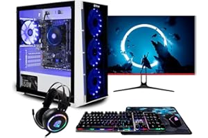 NitroPC - Pack Bronze | PC Gaming Complet (AMD Ryzen 5 4650G 6/12 4.2GHz, RX Vega 7, RAM 16GB, M.2 1TB, Windows 11 Home | WiFi, écran 22", Clavier, Souris, Casque) Ordinateur de Bureau