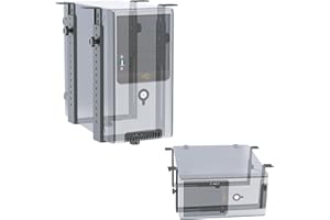 ‎RICOO RICOO Computer PC Halterung unter Schreibtisch Höhenverstellbar Rechner Aufhängung für Untertisch bis 35 kg Server Rack Gehäuse TRH02-B Tischhalterung Montage Computer-Halterung Halter Flexibel