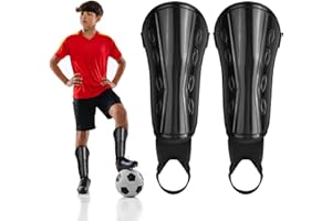 COLEXY Protège-Tibias de Football, Respirants Protège-Tibias équipement de Football avec Protection des Manches de Cheville pour Enfants Garçon Fille Football DéButant AthléTisme