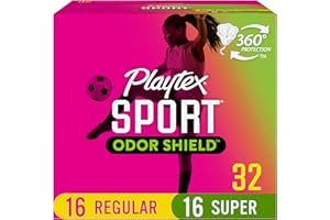 Playtex Sport Fresh Balance Tampons, Regular And Super Scented, 32 Count