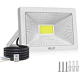 CLY LED Strahler 50W Scheinwerfer Flutlicht IP66 für außen und innen. 6500K kaltesWeiß Außenstrahler Außenleuchte Fluter Stra