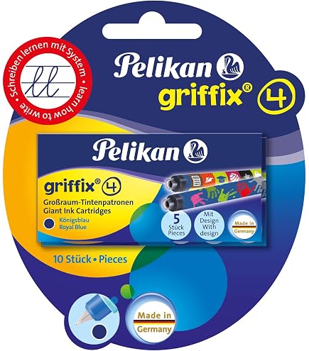 Produktbild von Pelikan Griffix Großraum-Tintenpatronen, Bunt Bedruckt, Tinte