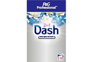 P&G PROFESSIONAL Dash Professional 2en1 Lessive Poudre, 110 Lavages (7.15 Kg), Fleur De Lotus et Lys, Ultra Nettoyant Et Fraîcheur Longue Durée, Élimine Les Saletés et Taches