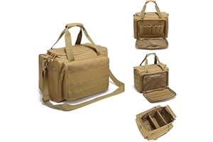 GENERIC Range Bag, Tactical Weapon Bag, Utility Bag, Pistol Bag, Waterproof Pistol Insert Bag, Multi-Purpose Soft Cases, Accessory Bag for Outdoor Activities, Hunting, Shooting (Size: 38 x 31 x 25.5 cm