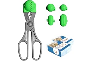 La Croquetera Pack- Utensilio multiusos color verde - 4 moldes intercambiables para masas + Pack 40 Bandejas conservación - 100% español : patentado y fabricado en España