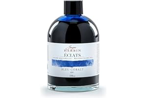 Jacques Herbin 18435TAMZ - Encre Beaux-Arts aquarelle Éclats-Bleu cobalt 250ml