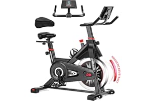 8715B DMASUN Vélo d'appartement avec résistance magnétique, ergomètre avec écran LCD, entraînement cardio, spinning bike, intérieur et fitness, charge maximale : 160 kg