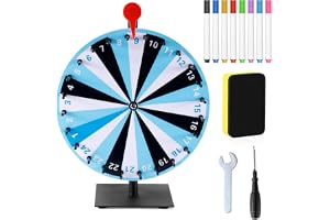 Lucky Spinning Prize Wheel, 24 Slots Spinning Wheel Slitstark bas Svänghjul Prishjul Bordsskiva Spinner Roulette Wheel Lottery Wheel for Fortune Game Party Game