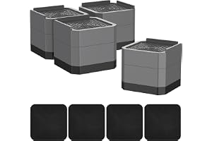 4 stycken justerbara möbellyftblock 7,3 cm, förlängning av bordsben, höjdlyft för möbler, bordslyft, fyrkantiga lyftblock för