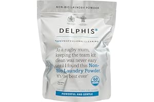 DELPHISECO Eco Non-Bio Washing Powder Pouch | 60 Washes | Eco-friendly Washing Powder | Sensitive Skin Laundry Detergent