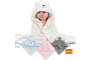 Baby Wonders® Capa de Baño para Bebé con Capucha, Bata Infantil, Albornoz Para Niños, Batin Niños, Albornoz Bebe, Bata Niña Casa, Albornoz Polar. Bata Piscina, Bata Toalla Niños
