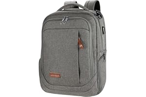 KROSER Sac à dos pour ordinateur portable, 17,3" Sac à dos Antivol pour voyage/affaires/université/femme/homme