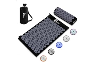 ‎MATTIBI Mattibi® Akupressurmatte mit Kissen – Original Yantramatte für Rücken, Nacken & Fußschmerzlinderung – Mit Tragetasche, Nadelmatte für tiefe Entspannung & Magnetfeldtherapie, ideal für Männer & Frauen
