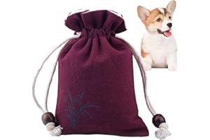 Biniveil 1pieces Small Bag For Pet Ashes | Memorial Dog Pouches | Drawstring Design | Puppy Pet Ashes Pouch | Cremation Bag | For Large Cat, Loved Person, Puppy | 10 * 13 * 1cm