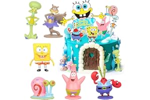 TYDEUS Mini Figura de Pastel Decoración,7 Piezas Cupcake Decoración Figuras,Suministros para Decoraciones de Tartas para Fiestas,Cake Toppers Decoración de Pastel para Fiestas