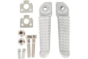 XMT-MOTOR Moto Poggiapiedi Pedane Passeggero Posteriore Adatto per Yamaha YZF-R1 2002-2020 YZF-R6 2003-2020