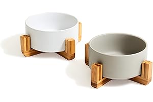 PiuPet® Comedero Perro y Gato I 2x850ml I Apto para lavavajillas I Cerámica I Comedero Gato I Comedero Perro I Comederos para Perros | Cuenco Perro | Comederos Gatos | Cuencos para Perros