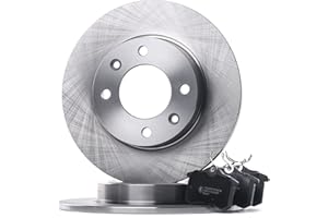 RIDEX Kit de discos de freno y pastillas 3405B1090 Eje trasero sin tornillos macizo