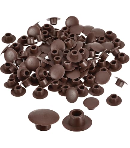 Lot De 12 Bouchons De Trou En Nylon QUARKZMAN - Diam. 39.5-40mm - Étanchéité Et Décoration - Marron