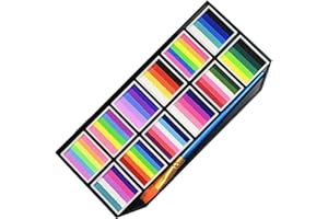 HiyyFloy Palette De Peinture pour Le Visage Halloween, Peinture Corporelle Néon À Base D', Peinture pour Le Visage Arc-en-Ciel, Palette De Maquillage Fendue pour Enfants