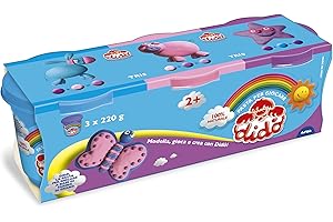 DIDO' Tris Barattoli 3x220 g (Azzurro-Viola-Rosa)