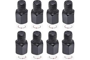 GZjiyu 8 Stk Spiegeladapter M10 Rechtsgewinde auf M8 Adapter Linksgewinde Rechtsgewinde für Moped Roller Motorrad Spiegel Adapter (Rechts und Linksgewinde je 4 Stk)